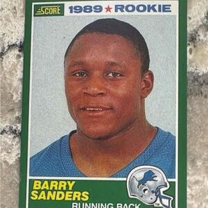 1989 Score Barry Sanders Rookie Card
